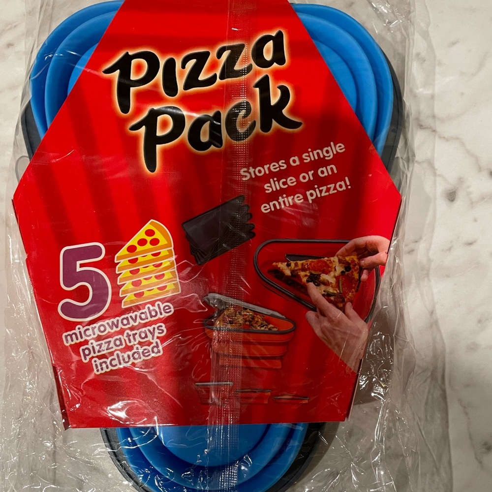 Pizza Pack Storage Container in Blue